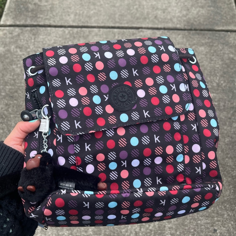 Kipling Multicolor Dot Backpack - image 1